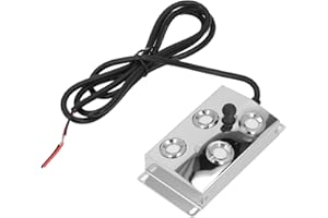 Jectse Maker di Nebbia Ad Ultrasuoni, 4 Teste Fogger Ad Ultrasuoni, IP67 Acqua Ad Ultrasuoni Fogger UltraSonic Pond Humidifier, Mister Ultrasonico 4,5 Litri/h con Cavo 1,5 M, per