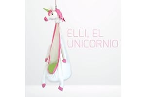 snuutje Silla Colgante para niños Elli el Unicornio Colgante, Columpio Colgante con 2 Cojines de Asiento, Rosa, Probado para sustancias nocivas y con Certificado GS, 100% algodón, soporta hasta 80 kg