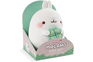 NICI Peluche Molang con trébol 24cm en Embalaje de Regalo
