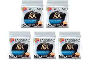 Tassimo L'OR Espresso Decaffeinato Coffee Pods x16 (Pack of 5, Total 80 Drinks)