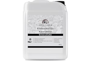 JOWO-CHEMIE Kiesbinder (10L) Kiesverfestiger Bindemittel für Kies/Schotter Aller Art Mulchbinder Gartenbahn Steinweg (10L)