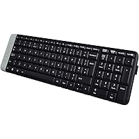 Logitech K230 Compact Wireless Keyboard for Windows, 2.4GHz Wireless with USB Unifying Receiver, Space-Saving Design, 2-Year Battery Life, PC/Laptop- Black