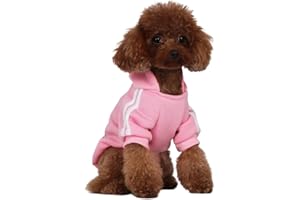 PenghaiYunfei Felpa con Cappuccio per Cani alla Moda Abbigliamento per Cani Felpa in Cotone Streetwear Vestito alla Moda per Cani Gatti Cucciolo Piccolo Medio Grande (Rosa, XXL)