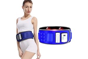 ZILYNHOM Cintura massaggiante, cintura dimagrante per vita, pancia ad alta vibrazione per vita, addome, addome, addome, schiena, fianchi, con 36 modalità, 2 lampade rosse riscaldate, migliora la circolazione