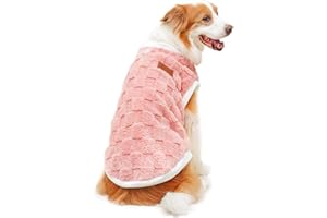 BRTNUP Suéter de invierno para perro, cálido, forro polar, abrigo, abrigo para cachorros, suéter esponjoso para perros pequeños, gatos, yorkie, chihuahua, gatito