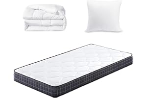 IZTOSS Matelas 90x190 cm - Épaisseur16cm Luxe Memoire de Forme Matelas - Rembourrage Super Soft (90x190-Matelas+Couette+Oreiller)