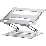 Sross Laptop Ständer Multi-Angle Laptopständer mit Heat-Vent, Aluminium Einstellbares Notebook Ständer Kompatibel für Laptop 