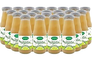 VALLE DEL CRATI ECCELLENZE GASTRONOMICHE DAL 1998 Valle del Crati Succo di Bergamotto BIO Calabrese | 100% Puro | 24 bottiglie da 200ml | senza Zuccheri Aggiunti e senza Conservanti | Bevanda Fresca e Dissetante | Spremuta di Bergamotto Biologico