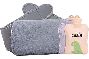 SPHAIYA Hot Water Bottle,Warmer Water Bag with Soft Plush Hands Waist Warmer Cover Cute Rubber Cold Therapy Back Neck Shoulders and Hot Water Pouch for Hot and Arthritis Pain Relief,Great Gift for Women