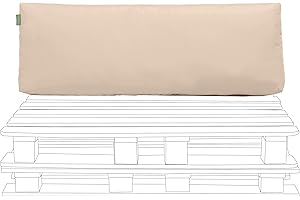 Gardenista Garden Pallet Furniture Cushions | For Standard Euro Pallet Back Cushion | Outdoor Water Resistant Wood Sofa Pillow | Durable & Comfy Pallet Seat Cushions (Back Cushion, Stone)