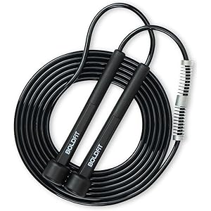 Boldfit Skipping Rope for Men and Women Jumping Rope With Adjustable Height Speed Skipping Rope for Exercise, Gym, Sports Fitness Adjustable Jump Rope