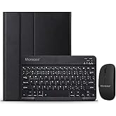 Microcase Samsung Galaxy Tab S10 Plus SM-X820 12.4 inch Tablet Bluetooth Keyboard and Mouse + Case for Tablet BKK6