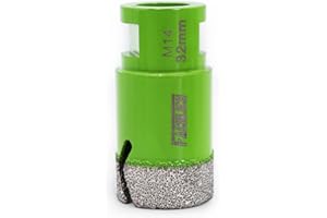 FACHLICH Broca de Diamante 32MM Vacío Soldadura para Perforación en Seco Porcelana Azulejo Granito Mármol M14