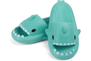 SAGUARO Shark Slippers Kinder, Weich und Bequem Hai Hausschuhe Jungen Mädchen, Sommer Cloud Shark Slides für Zuhause, Rutschfeste Schwimmbad Strand Haifisch Schlappen
