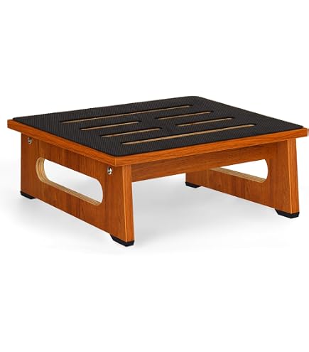 Marchepied En Bois 8,7 Pouces Antidérapant - Pour Adultes Et Seniors, Intérieur Extérieur