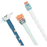 Mr Wonderful &ndash; Set of 3 Erasable Bo-Bo Pens &ndash; Red Panda with X-ray &ndash; Pens with Blue Ink