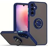 حافظة متوافقة مع Coverzone Samsung Galaxy A16 Thunder Hux Ring Cover 360&deg; قابلة للتدوير مع حامل طراز أنيق ومزخرف