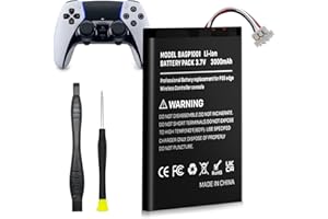 QUZMOIIS Akku für PS5 DualSense Edge, 3000mAh Hohe Kapazität Ersatzakku für Sony PlayStation 5 DualSense Edge CFI-ZCP1 Wireless Controller mit Werkzeugset
