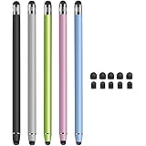 Kafeiya 5 Pezzi Penna Touch,2 in 1 Pennino Capacitivo Universale,per Tablet,i-Phone,i-Pad,Galaxy, GPS Auto,Android e Altri To