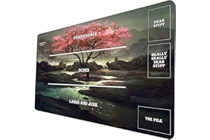 DYETEE Brettspiel TCG Spielmatte – Sternenhimmel MTG Spielmatte – auch ideal als Mauspad 380 mit Zonen