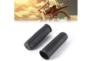 COMIOKE Maniglie in Gomma per Carriola,Maniglie per Carriola,Copertura per Manico in Gomma,Tubi Tondi Neri,Maniglie Universali di Ricambio,Tubi Rotondi Universali,Manopole di Ricambio per Manubrio,Nero