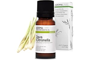 Aroma Labs - Citronella Di Giava BIO - Olio Essenziale Chemiotipizato e Certificato AB - 10 mL