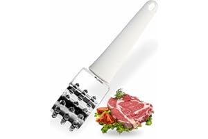 ADLAM Beef Roller Meat Tenderiser Strong Plastic Handle Meat Roller Steak Mallet Stainless Steel Needles Perfect for Meat Chicken Pork Veal Cutlets Beef Fish BBQ Grill Home Accessory(1Pc)