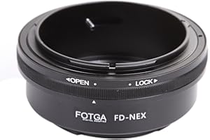 Fotga Bague d'adaptation pour objectif Canon FD FL vers Sony E Mount NEX-C3 NEX-5N NEX-7 NEX-VG900 a7 a7S a7R a7II a7SII a7RII A7III A7RIII A7SIII A9 a6500 a6300 a6000 a5100 a5000 0A35 00