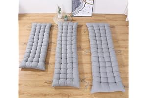 DanChen Long Bench Chair Cushion 2 3 Seater,Rectangle Bench Seat Soft Pad Mat,Patio Lounger Cushion Replacement Mattress Indoor Outdoor,Thick Padded Sofa Furniture Seat Pad