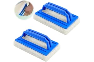 Aohcae Szczotka do czyszczenia basenu, 2 sztuki, gąbka do czyszczenia basenu, może usuwać plamy z basenu i mech. (niebieska)