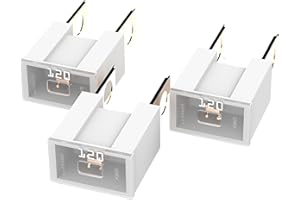 AUPROTEC Fusible bloc mâle PAL B, OTO BT Japon 30-140 A, choix: 120A ampères, blanc, 3 pièces