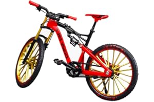 Zhenzhenlo Modèle de Vélo de Doigt,Vélo de Doigt Miniature,1:10 Mini Vélo Jouet,Modèle de Doigt de Vélo Miniature,Mini Vélo de Montagne Miniature,Bureau à Domicile de Jouet Décoration Artisanat
