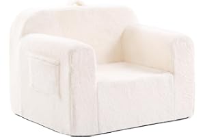 ‎YOTATING YOTATING Kids Sofa Toddler Chair, Chirldren Couch with Side Pockets with Removable and Washable Cover Carrying Handle Toddler Armrest Chair Kids Read Sofa for Girl or Boy