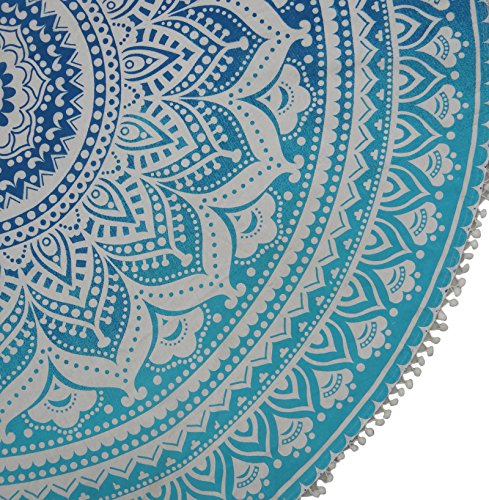 Mandala Runde Tapestry Bedspread Werfen Tischläufer Tuch Hippie-Strand-Yoga-Matten 68″ Zoll Durchmesser - 3