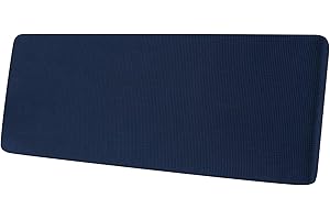 SYLC Sofa Sitzkissenbezug, Sofa Sitzkissenbezug Stretch, Elastischer Kissenbezüge, Husse Überzug Bezug Für Sofa Sitzkissen, rutschfest Stoff Tartan (Dunkelblau,Großer 4-Sitzer)
