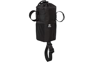 AGU Snack-Pack Bikepacking Borsa Bici Telaio, Borsello Bici per Accessori 1L, Riflettente, Montaggio Semplice, 100% Poliestere Riciclato - Nero