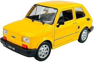 DROMADER Welly FIAT 126 Polski FIAT 126p 1972-2000 1/21 model samochodu w pudełku