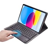 Microcase iPad 10.9 2022 (10.Nesil) Bluetooth Touchpad Klavyeli Kılıf-BKK5