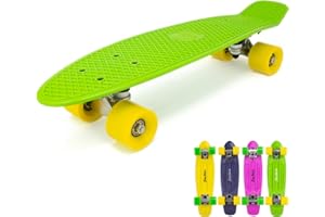 Fatstick 22" Mini Cruiser Skateboard - Made from Re-cycled Plastic with Interchangeable Trucks & Wheels