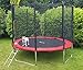 Produktbild Tenzo-R 33818 Trampolin 244 CM Komplett mit Leiter und Sicherheitsnetz rot