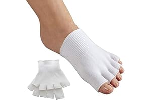 Pedimend gel-lined compressione punta calze separano (1PAIR – 2PCS) | dei piedi allineamento calzini | dei piedi separatore calze allevia il dolore dell' avampiede, calli, metatarsalgia | Foot Care