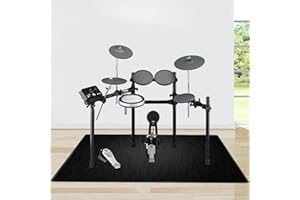 YEMELI Drum Rug,Drum Mat, Non-Slip Soundproof Carpet, Professional Rectangle Electronic Jazz Drum Kit, For Bass Drum Snare And Other Musical Instrument Mat-D-140 x 120 cm