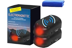 BNOYONERAS 2PC Elektromagnetische molekulare Interferenz Frostschutzmittel Schneeräumungswerkzeug, Tragbarer Autoentfroster Frostschutz, Antifreeze Electromagnetic Car Snow Removal Device, Winter Auto Zubehör