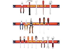 COSTWAY Barres Magnétiques Barre de Garage Atelier Porte-outils Magnétiques en Acie pour Maison,Garage,Cave,Atelier (3)