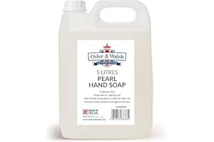Osler & Walsh 5 Litre Pearl Hand Soap, Lightly Fragranced Hand Wash for Home, School and the Workplace. Hydrates & Softens Skin, Non-Sticky Liquid Hand Soap Protects Skin From Dryness
