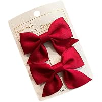 2 Paar Weihnachts-Haarspangen Mit Geweih & Schleife – Süße Elch-Deko Für Mädchen – Festlicher Haarschmuck