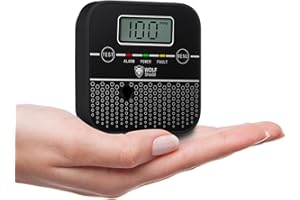 WOLF SHIELD Carbon Monoxide Detector CO Alarm Battery Sealed 10 Year Life Portable Mini CO Detector with Digital Display Test Silence Function for Home,Campervan,Car,Gas Equipment Room,Boats and More