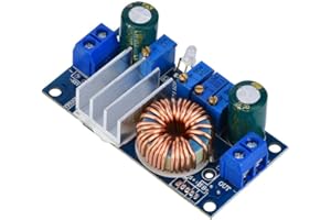 MOUMOUTEN Lademodul Batterie, 5A Lademodul MPPT Step down Konstantspannung Konstantstrom CV Solarpanel Controller mit Ladeanzeige Funktionsmodul Solarpanel