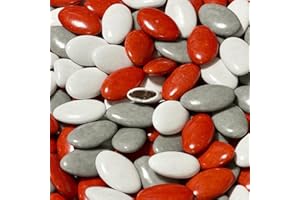 CHOCODIC Dragées chocolat variation ROUGE BLANC NOIR 1kg - pas cher - environ 320 dragées - Fabrication artisanale en France - sans conservateur