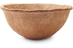 COCO&COIR EVERYTHING IN A NUTSHELL COCO & COIR Hanging Basket Liner | 35cm / 14 inches | 3 pack | Coco Fibre Replacement Liners for Wall Baskets
